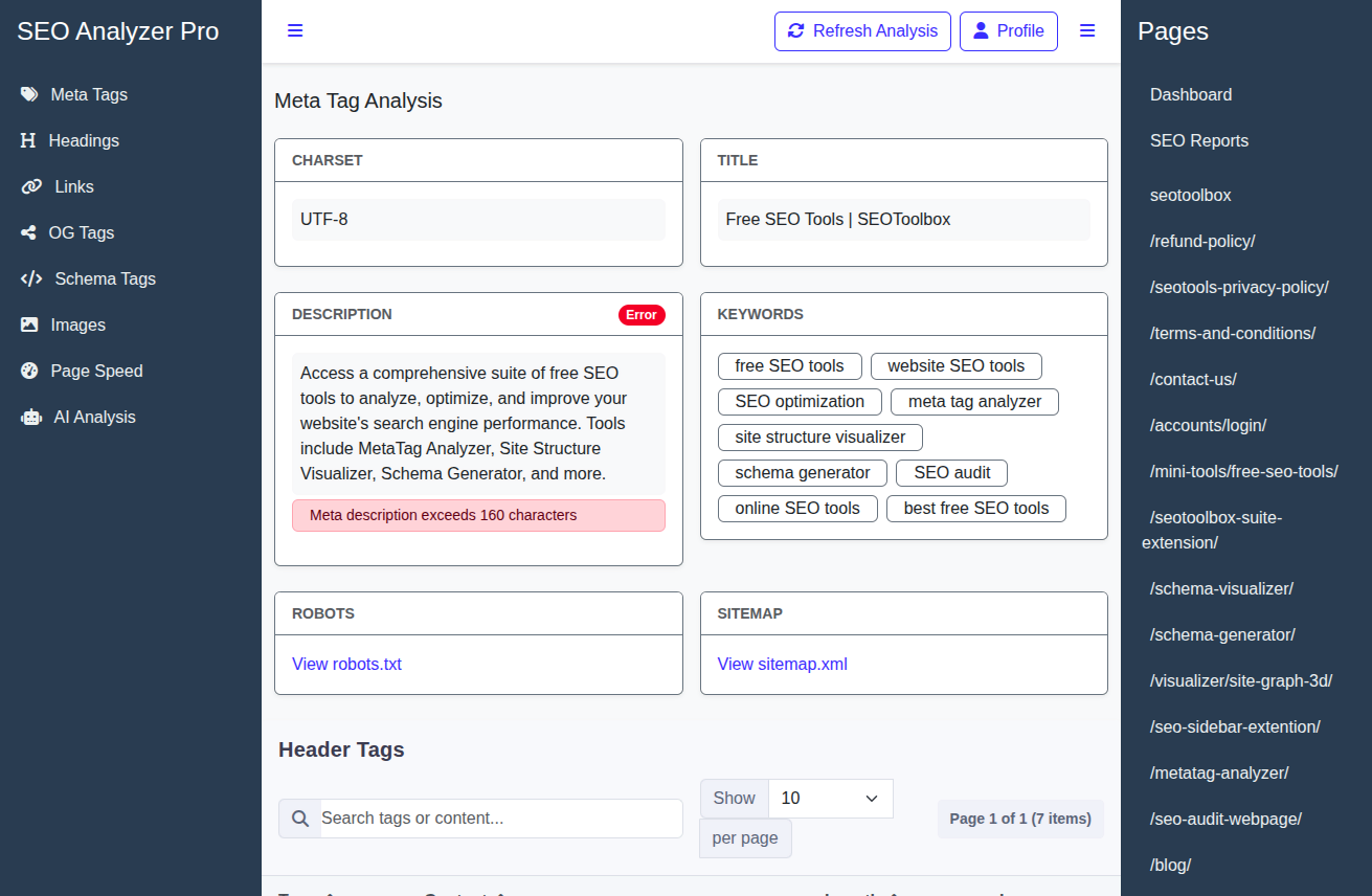 Thumbnail showing Page by Page Deep Diagnoses